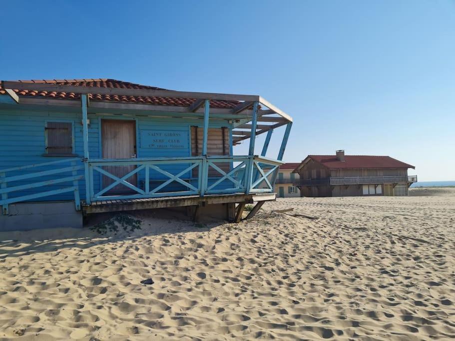 Superbe Studio A 8Mn En Voiture De La Plage Linxe Buitenkant foto
